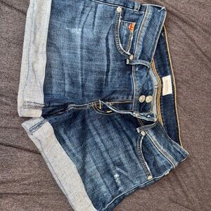 Hudson Jeans Dark Blue Denim Shorts